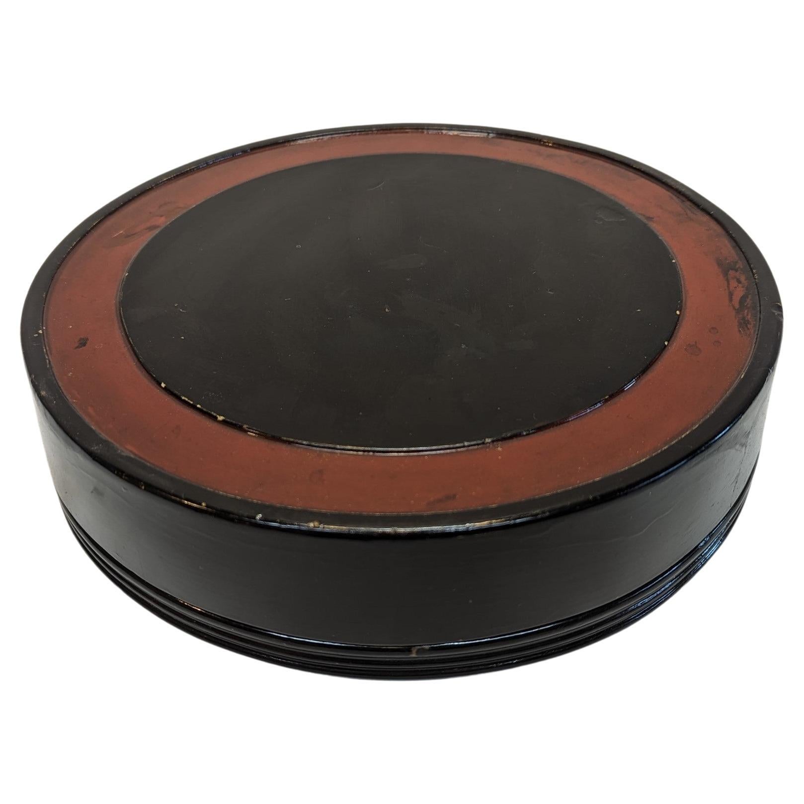 Antique Round Lacquer Box