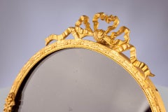 Antique Round Picture Frame, Louis XVI Style, France, Circa 1890, 11 x 11 cm