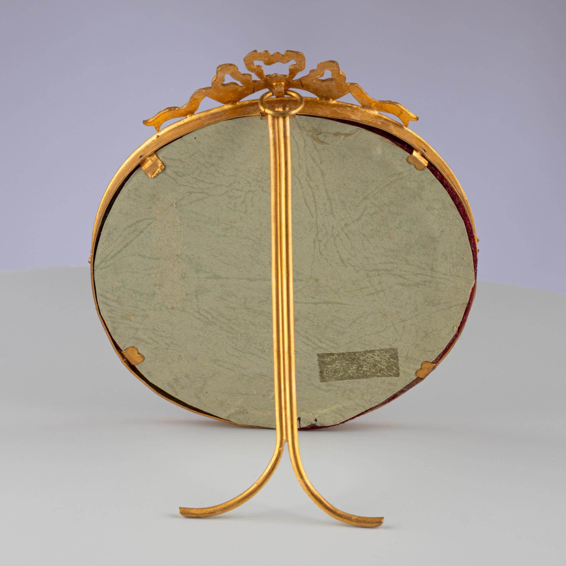 Cornice antica rotonda, stile Luigi XVI, Francia, CIRCA 1890, 11 x 11 cm in vendita 1