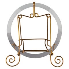 Antique Round Picture Frame, France, Circa 1900, 9 x 9 cm