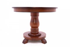 Antique round-top table from Northern Europe, around 1900.