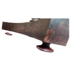 Antiker runder Schachtisch aus Palisanderholz mit Barley Twist-Säule, um 1920