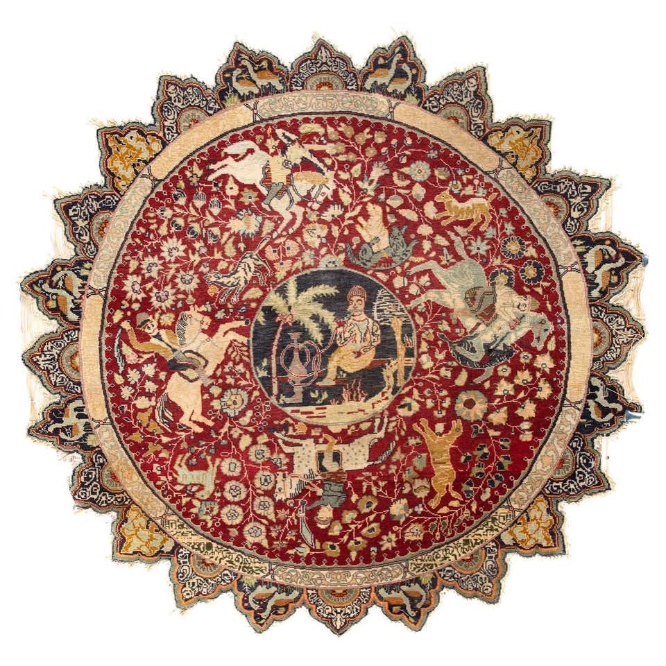 Turkish Miniature Silk Hereke Rug Framed and Signed For Sale at 1stDibs ...