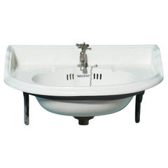 Antique Rounded Porcelain Sink with Bracket
