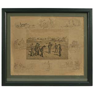 Antique, Royal and Ancient Golf Club, St. Andrews Golf Print at 1stDibs ...