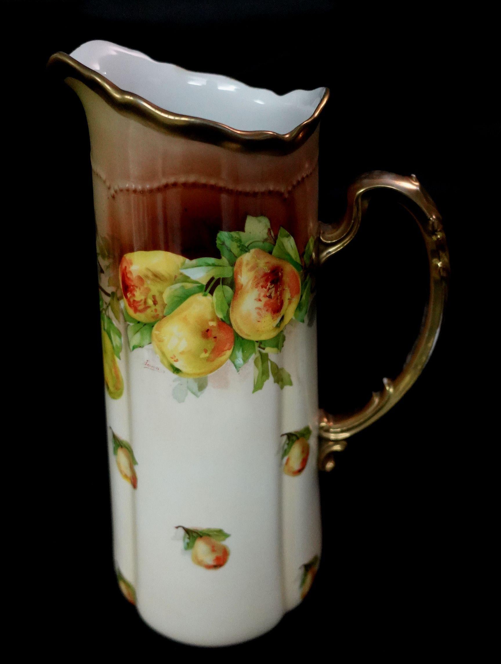 Antique Royal Austria Porcelain Large Tankard, #Ric00025 In Good Condition For Sale In Norton, MA