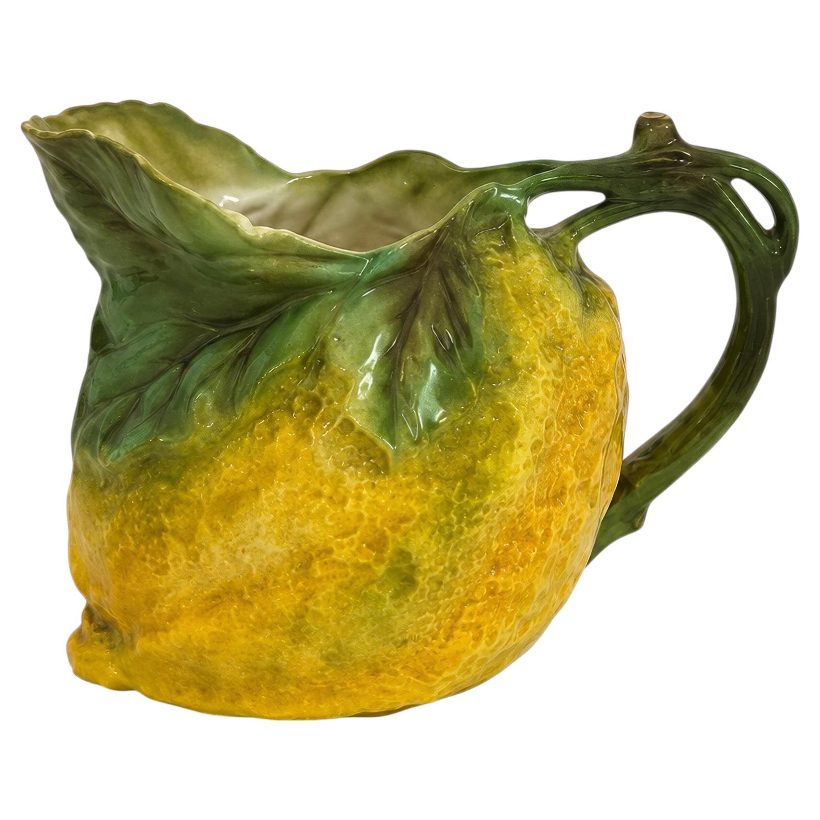 Antique Royal Bayreuth Bavaria Lemon Porcelain Creamer, 1900