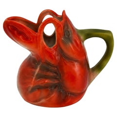 Antique Royal Bayreuth Bavaria Lobster Porcelain Creamer
