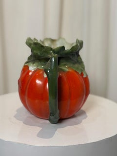 Antique Royal Bayreuth Bavaria Pumpkin-Shaped Ceramic Pitcher