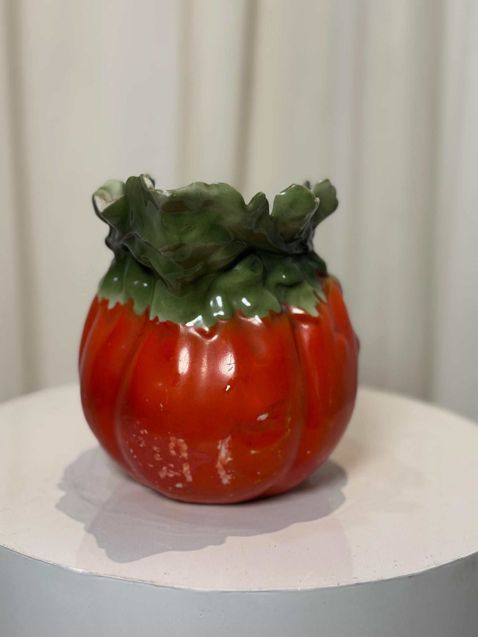 Tedesco Antica brocca in ceramica a forma di zucca della Royal Bayreuth Bavaria in vendita