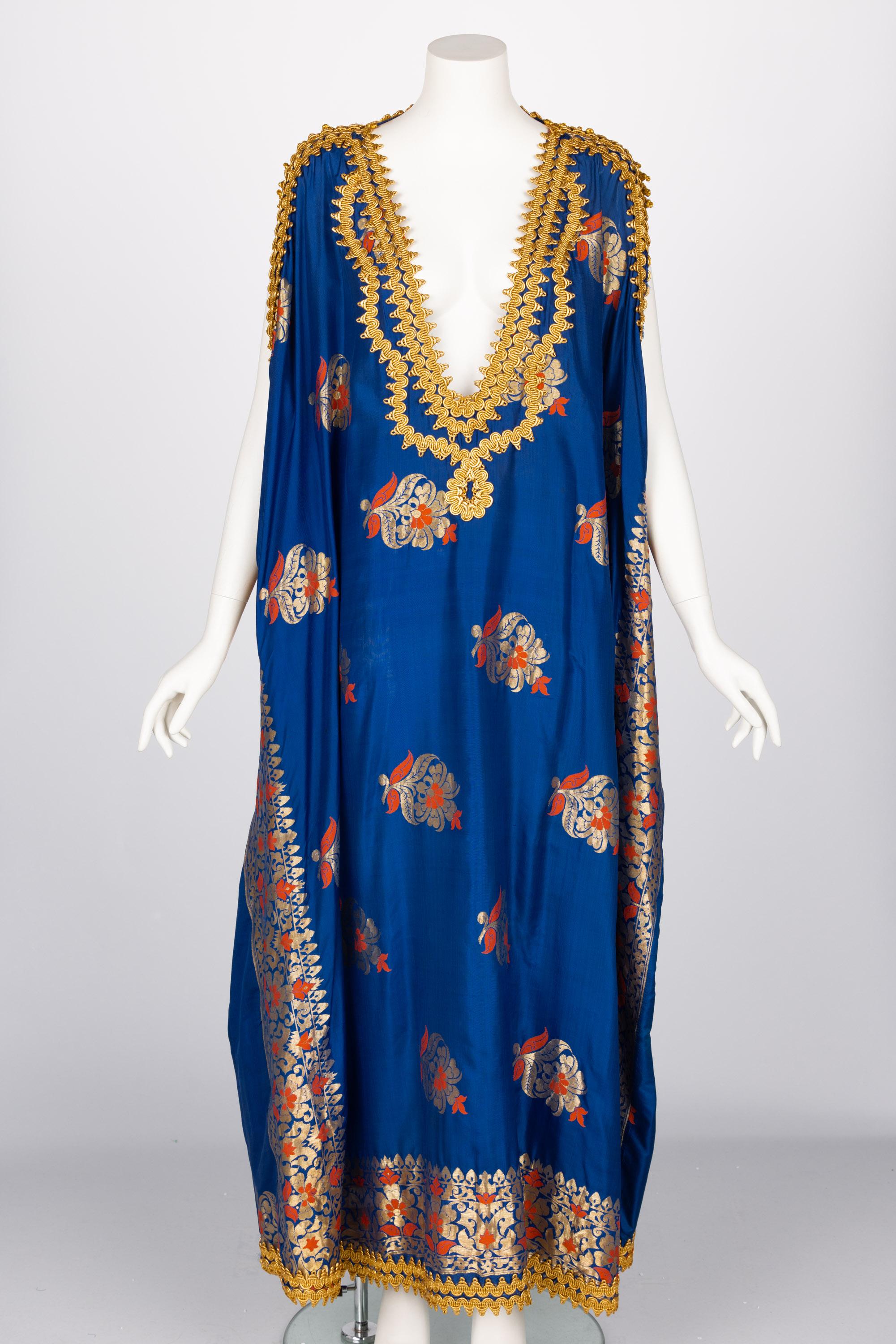 The history of the caftan is a bit uncertain. It is believed to have originated from Turkish culture but appears in many others. In Morocco, it was first worn by men but was eventually adopted by women, as well. These loose tunics are historically
