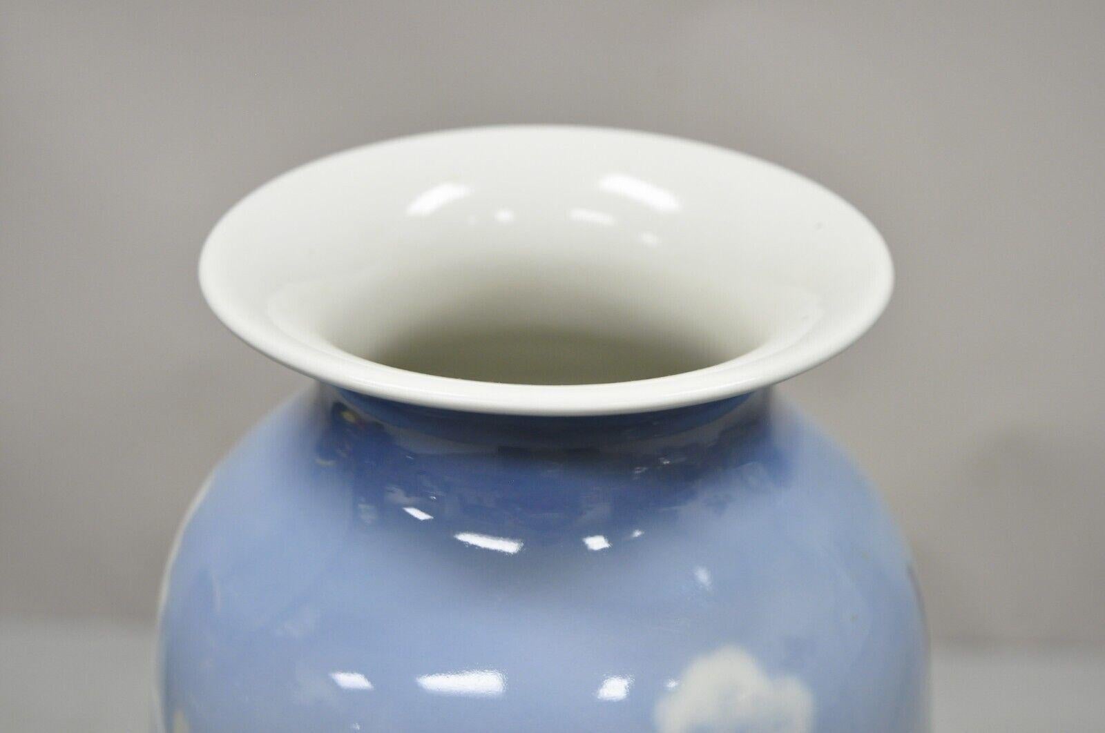 Modern Antique Royal Copenhagen Blue White Porcelain Windmill Vase 2634 2983 For Sale