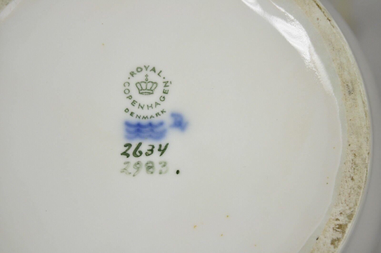 Antique Royal Copenhagen Blue White Porcelain Windmill Vase 2634 2983 For Sale 3