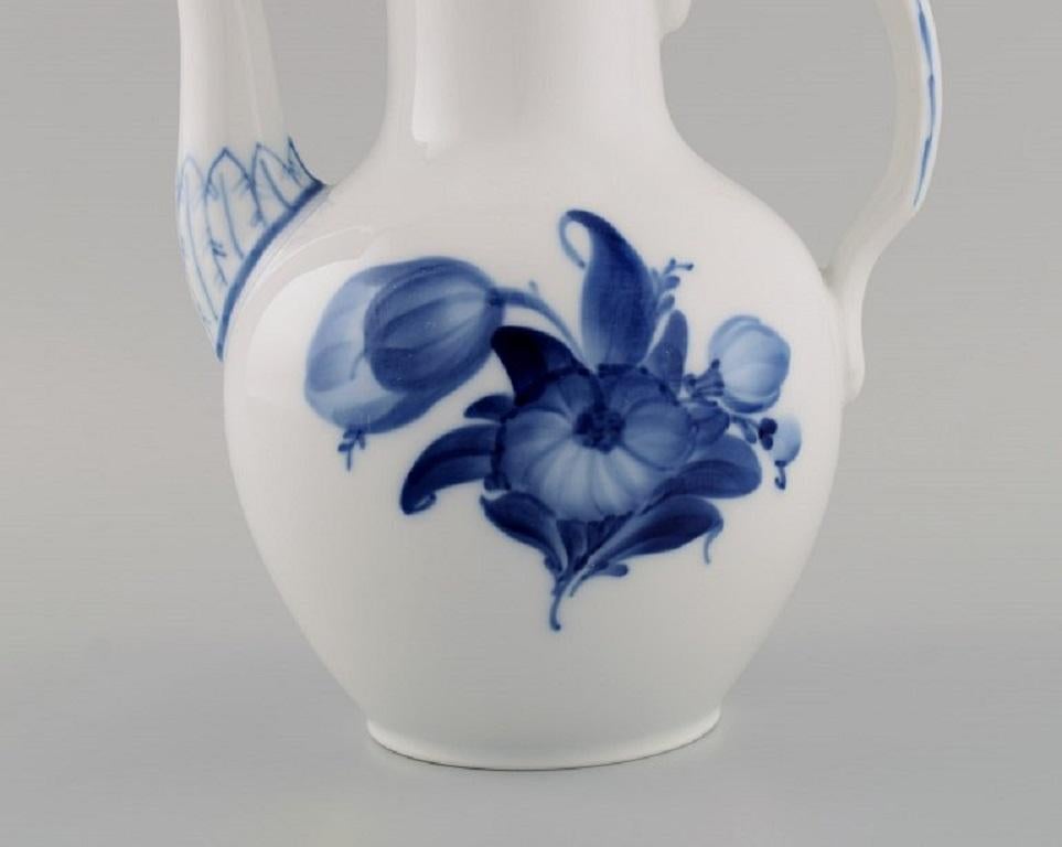 Danish Antique Royal Copenhagen Blue Flower Braided Coffee Pot For Sale