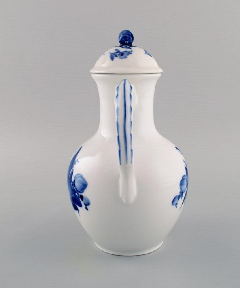 Porcelain Antique Royal Copenhagen Blue Flower Braided Coffee Pot For Sale