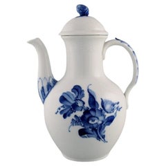 Retro Royal Copenhagen Blue Flower Braided Coffee Pot, Model Number 10/8189