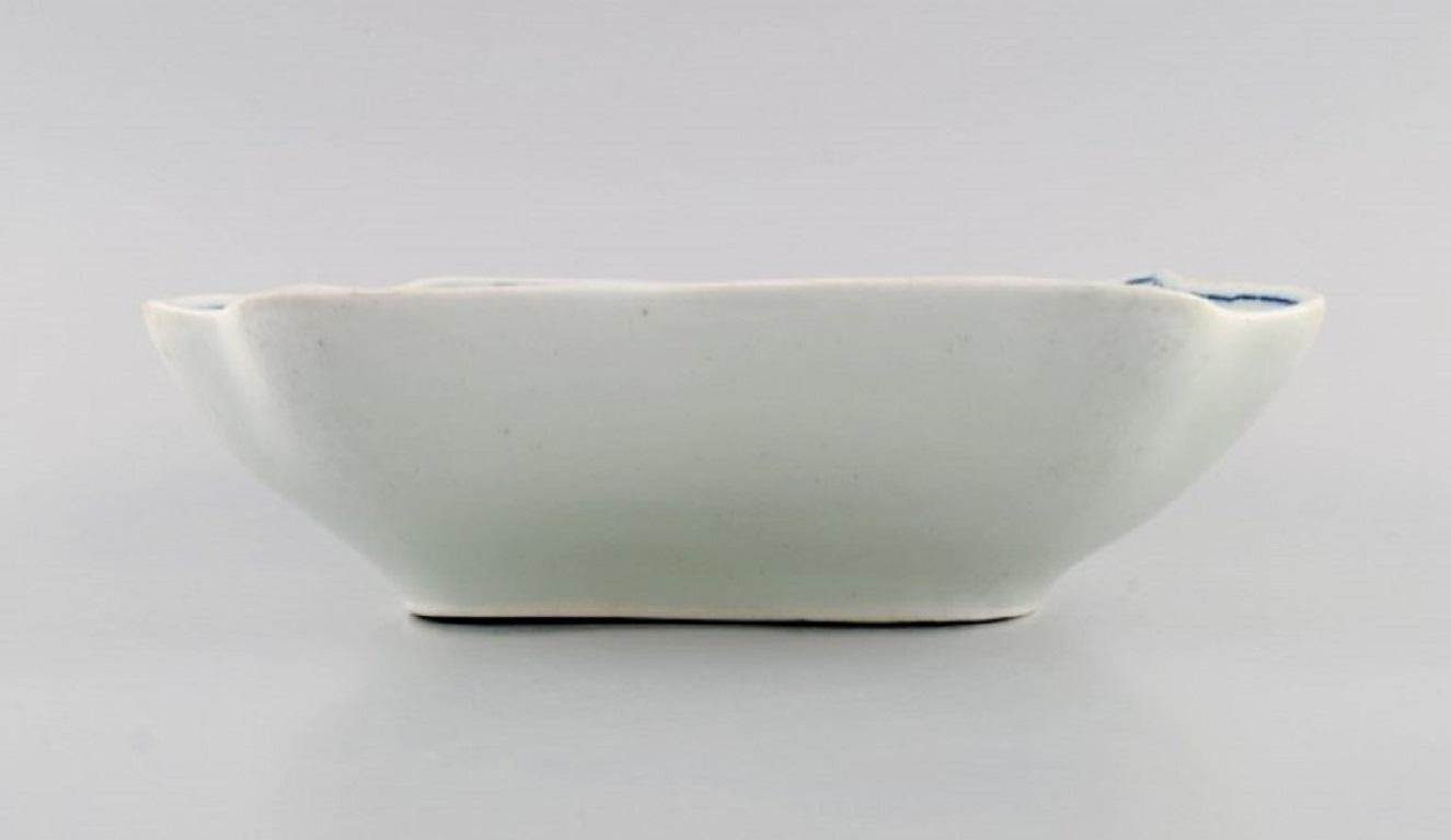 Porcelain Antique Royal Copenhagen Blue Fluted Plain Bowl, Late 18th Century For Sale