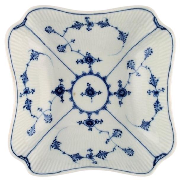 Antique Royal Copenhagen Blue Fluted Plain Bowl, Late 18th Century