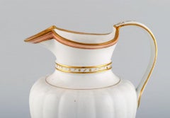 Antique Royal Copenhagen Chocolate Pot in Hand Painted Porcelain, 1820-1850