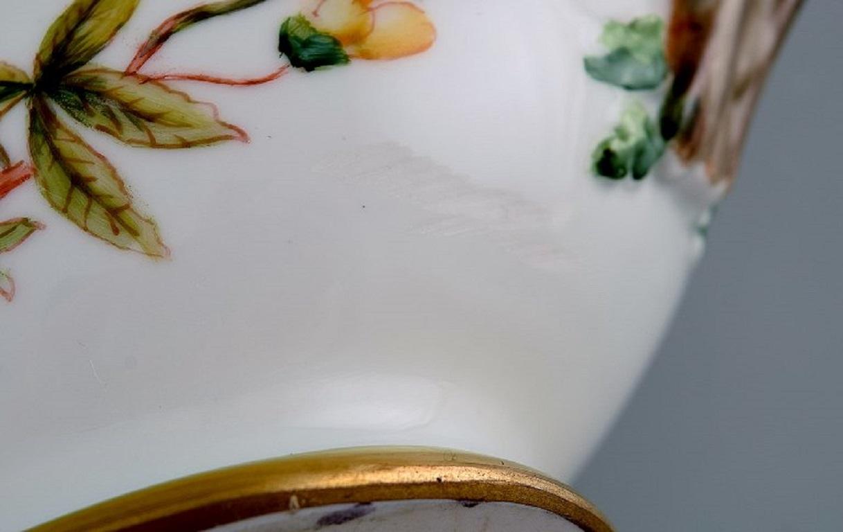 Antique Royal Copenhagen Flora Danica Sauce Jug in Hand-Painted Porcelain 1