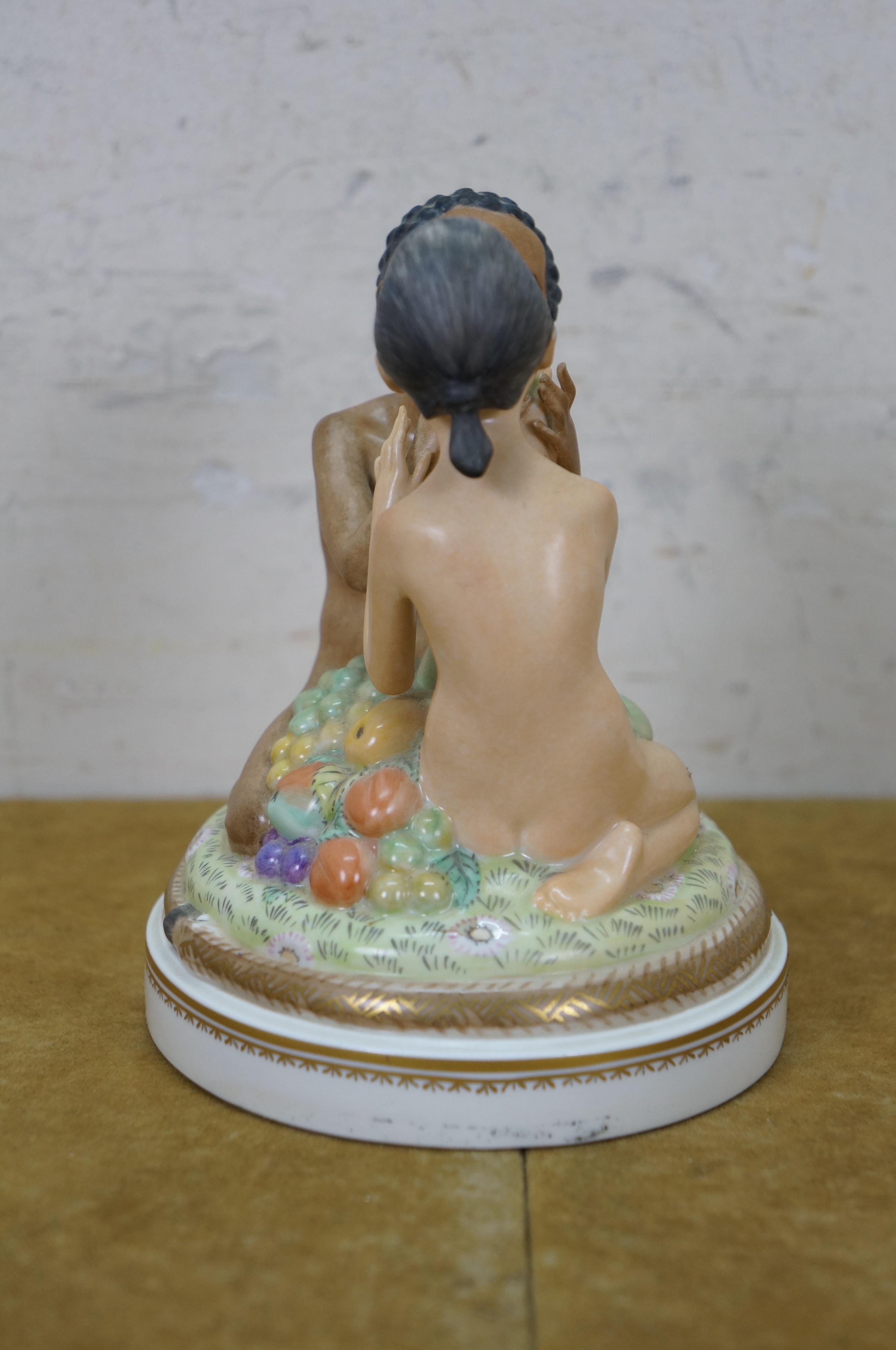 Antique Royal Copenhagen Hans Henrik Hansen Adam & Eve Porcelain Figurine 6