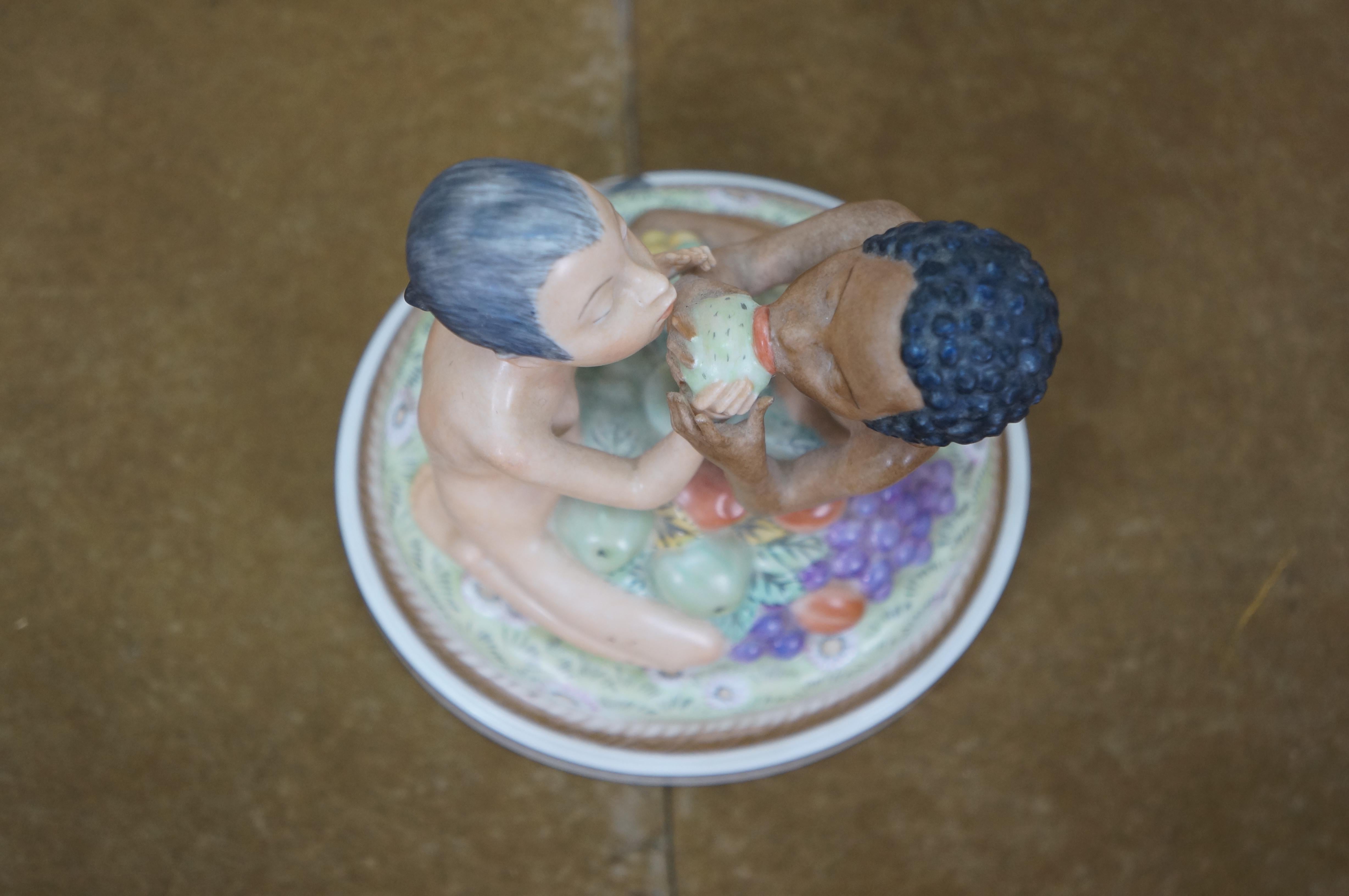 Antique Royal Copenhagen Hans Henrik Hansen Adam & Eve Porcelain Figurine 6