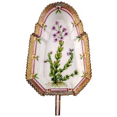 Antique Royal Copenhagen No. 20/3543 Flora Danica, Dish with Handle