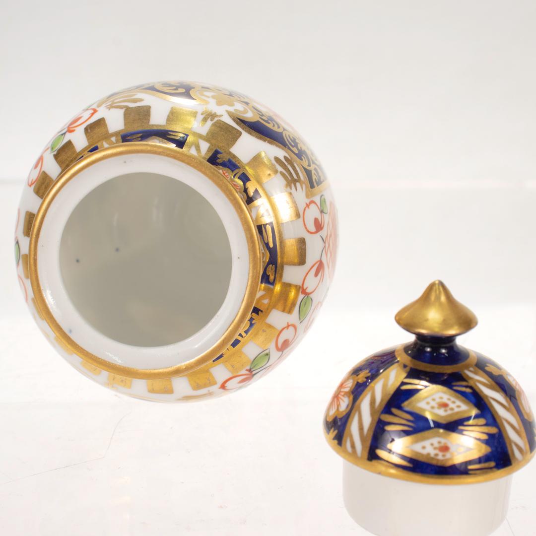 Antique Royal Crown Derby Imari Porcelain Covered Vase Pattern no. 6299 For Sale 8