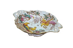 Piatto da compote d'epoca Royal Crown Derby Olde Avesbury Phoenix con piedini, 10"