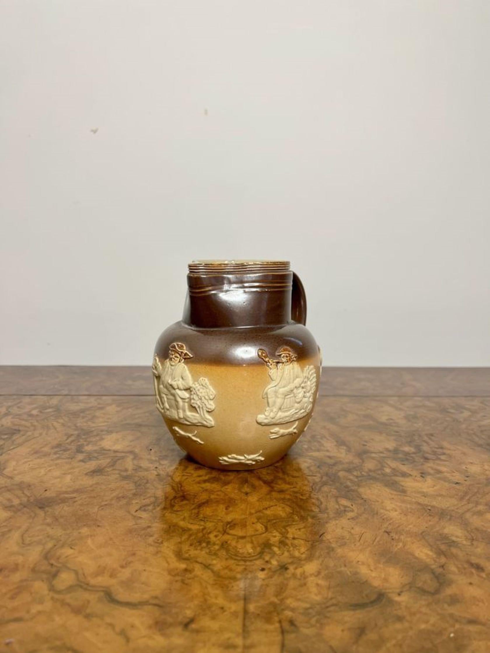 Ceramic Antique Royal Doulton harvest jug  For Sale