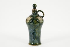 Antique Royal Doulton, Lambeth Stoneware, Decanter/Whisky Bottle, with Stopper