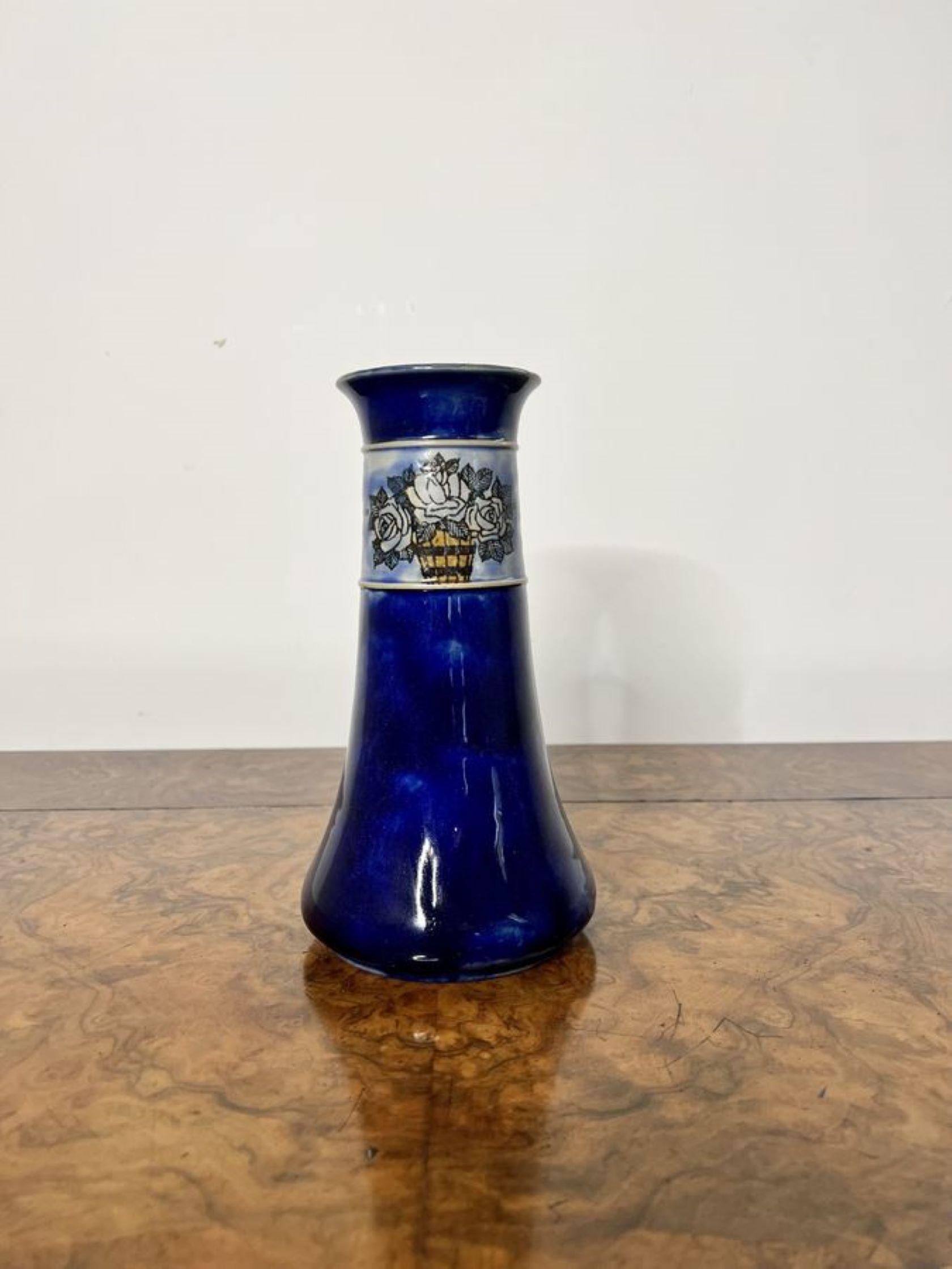 Antique Royal Doulton shaped vase  In Good Condition For Sale In Ipswich, GB
