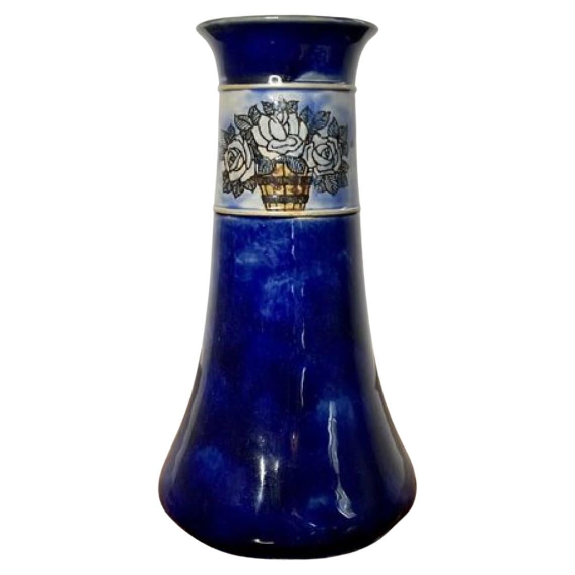 Antique Royal Doulton shaped vase  For Sale