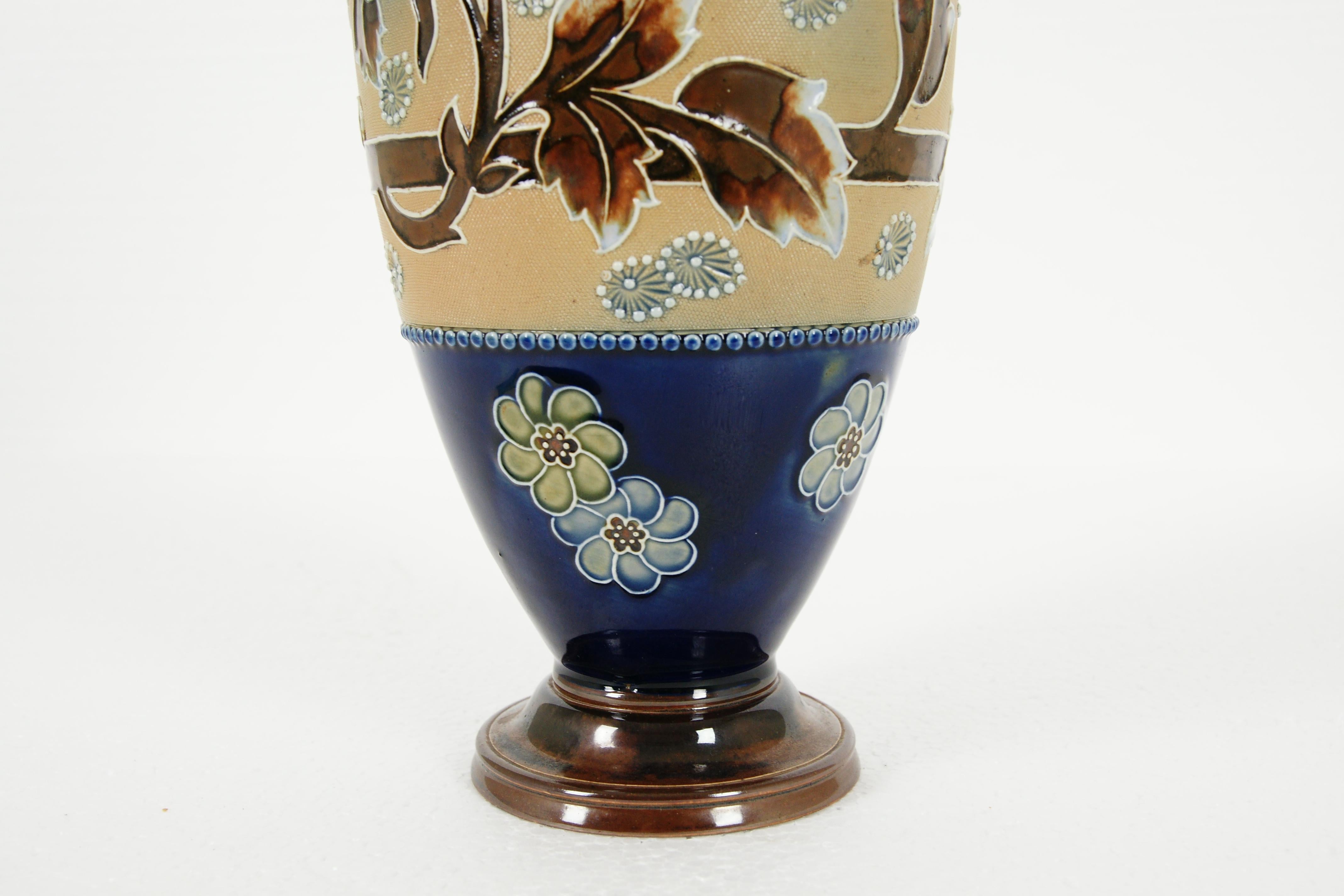 Early 19th Century Antique Royal Doulton, Slater Stoneware Vase, B1982