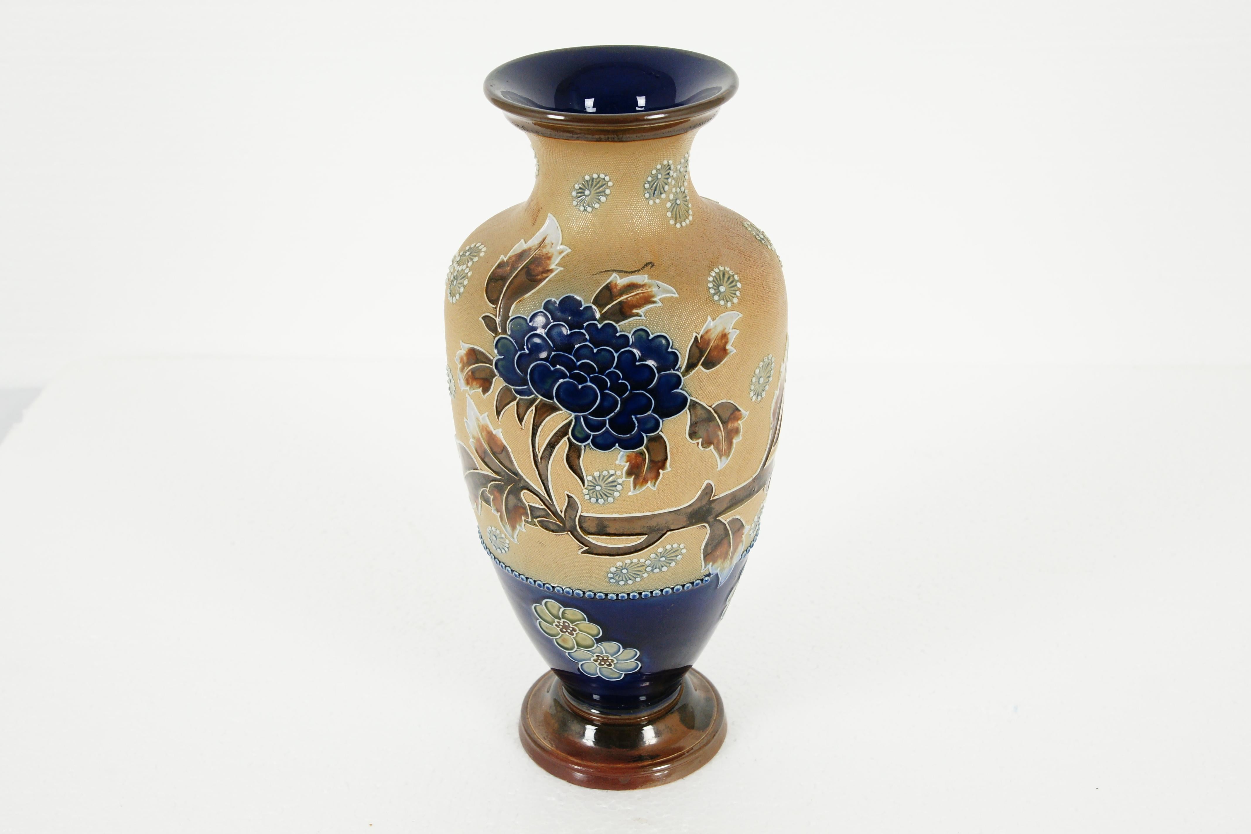 Antique Royal Doulton, Slater Stoneware Vase, B1982 1