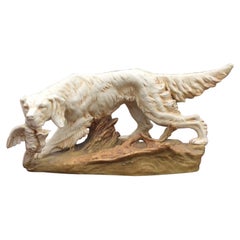 Antique Royal Dux Figure of Dog