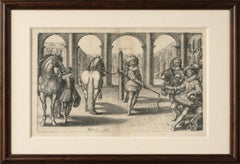 Antique Royal Equestrian Engraving, Le Maneige Royal, France, 1666