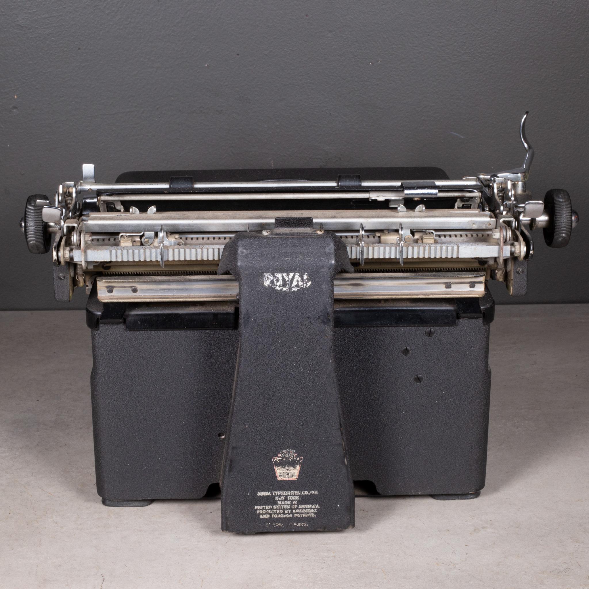 black royal typewriter