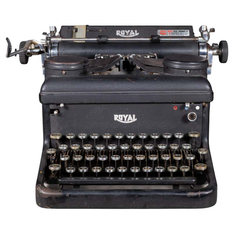 Type Writer Red Vintage 1940s Royal KMM Model 2178000 Magic Margin Touch Control ...