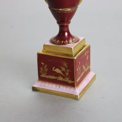 Antique Royal Vienna Hand Painted & Gilt Porcelain Urn with Cherub C1890