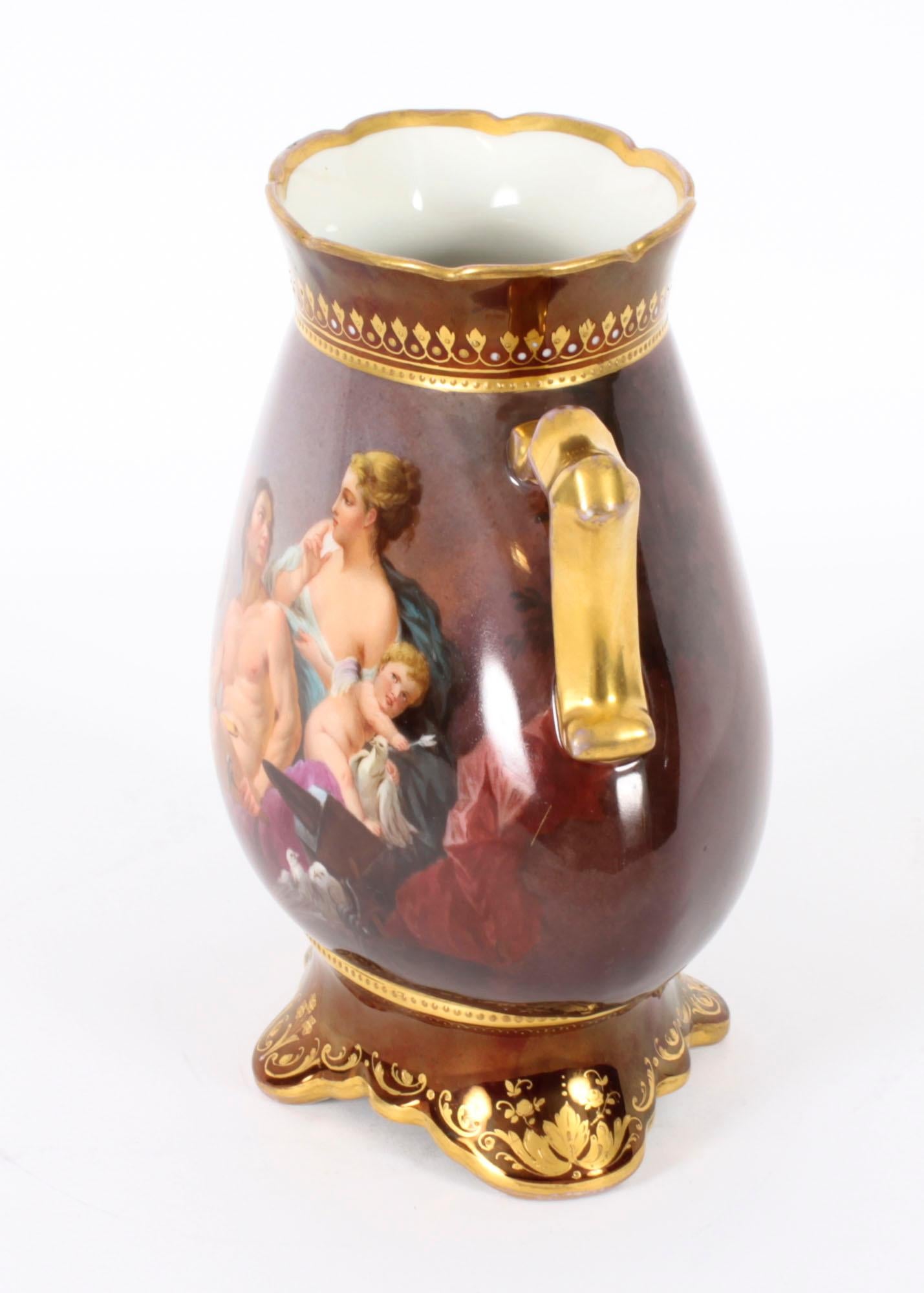 Antique Royal Vienna Porcelain Hand painted Vase 19th Century For Sale 8