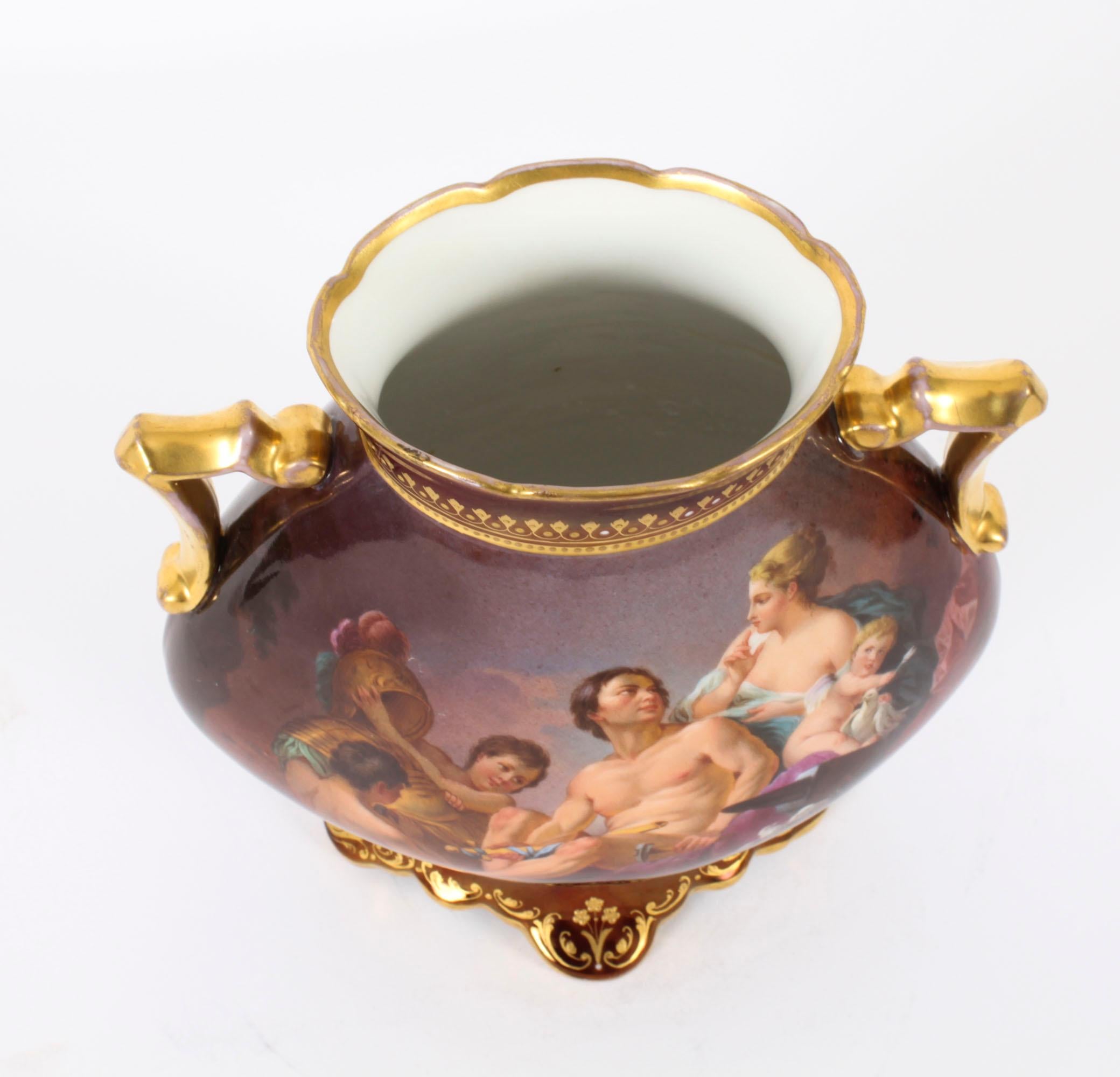 Antique Royal Vienna Porcelain Hand painted Vase 19th Century For Sale 9