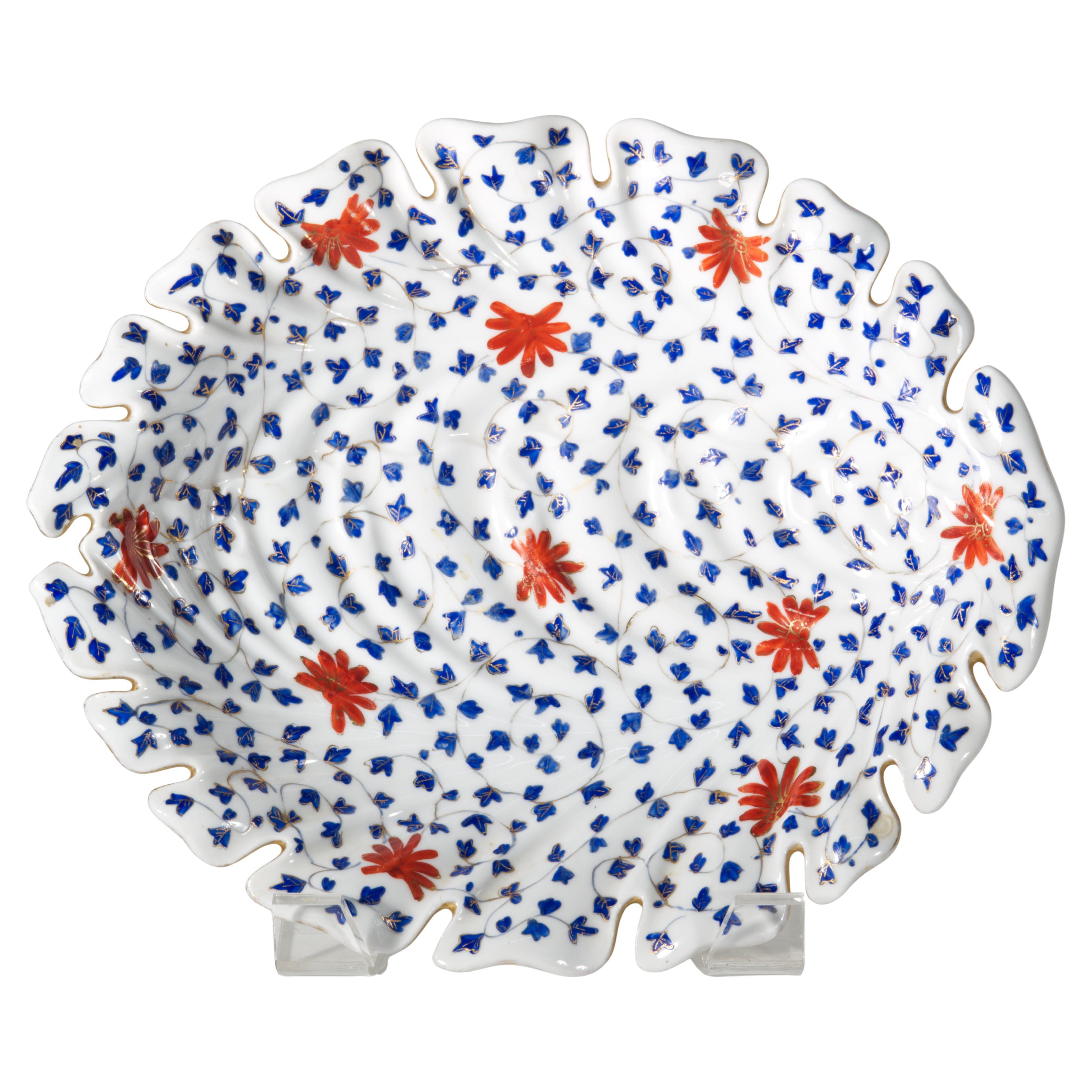 Antique Royal Vienna Porcelain Serving Platter, Victorian Hand Painted For Sale