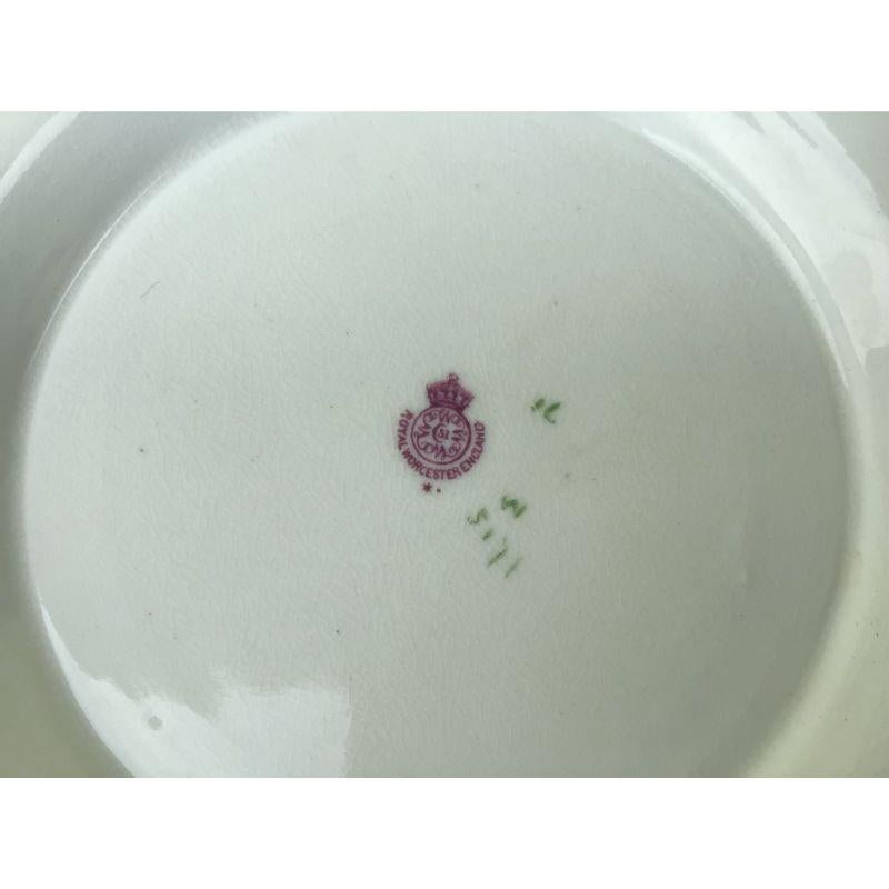 Ceramic Antique Royal Worcester Blush Ivory Loving Cup For Sale