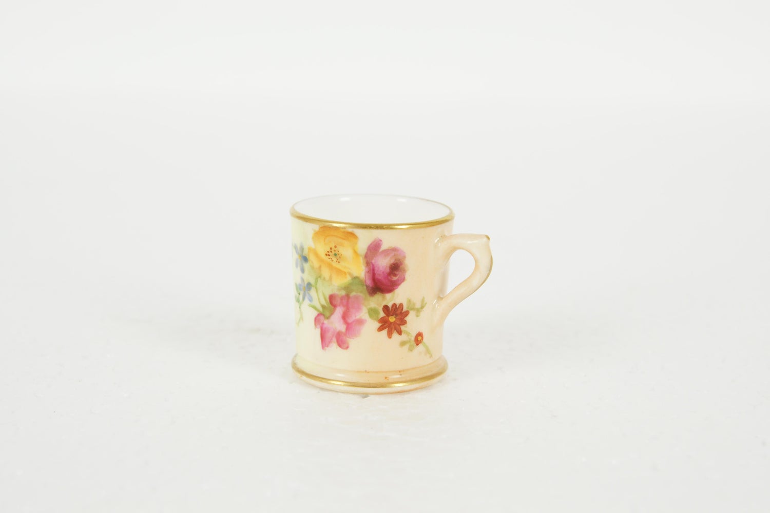 Antique Royal Worcester, Miniature Hand Painted Cup, B1964 at 