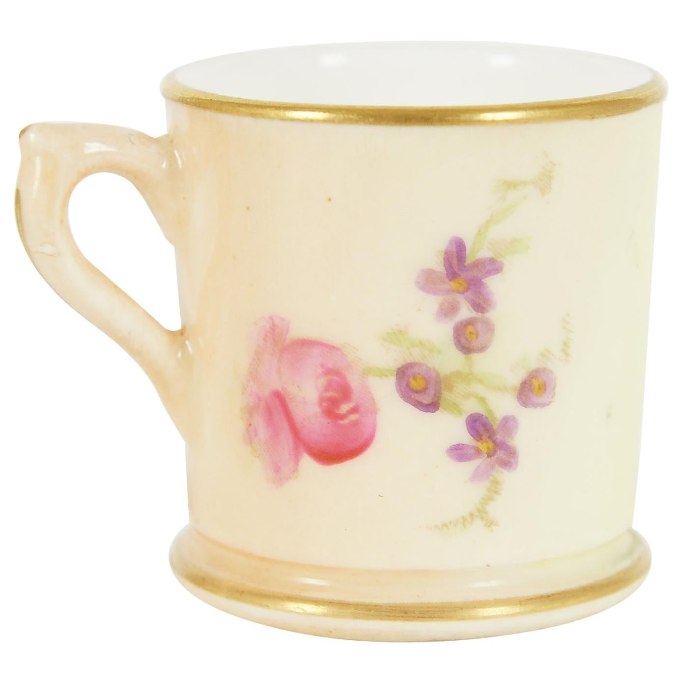 Antique Royal Worcester, Miniature Hand Painted Cup, B1964