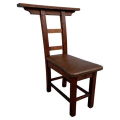 Antico   ROYCROFT  Sedia da meditazione Stickley epoca w