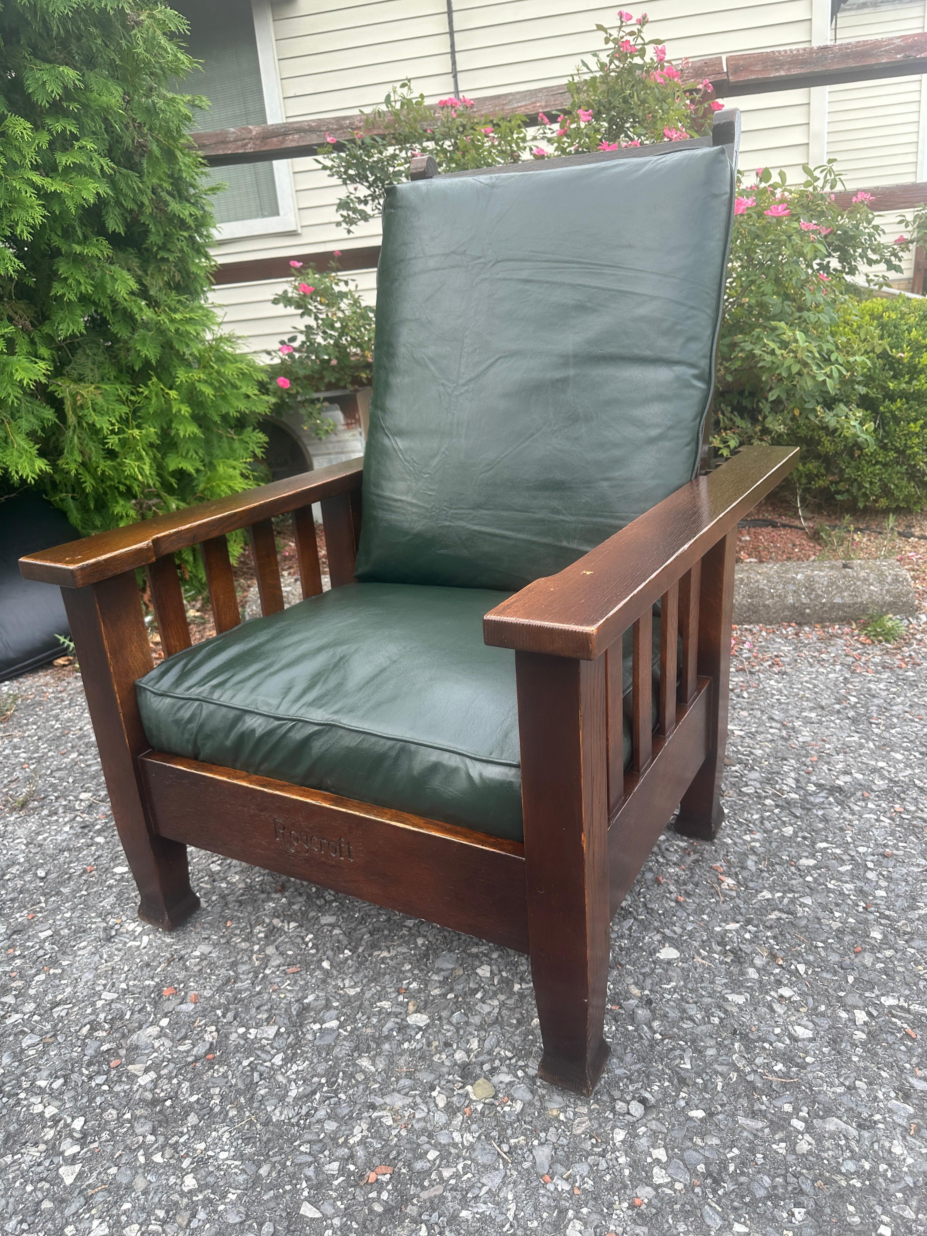Americano Antico bello  ROYCROFT    Morris Chair,    Stickley era - W8079     VENDITA  VENDITA