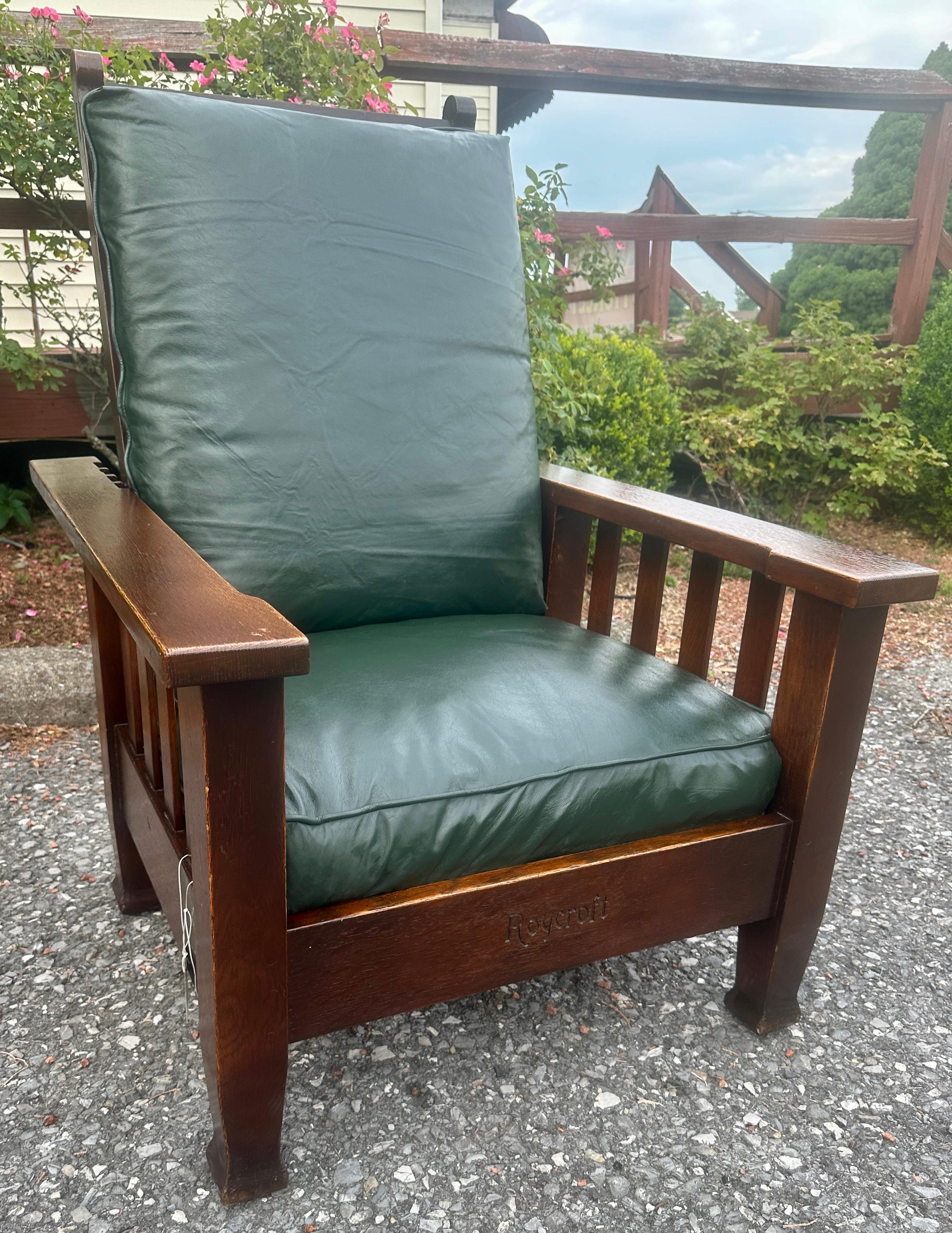 Antico bello  ROYCROFT    Morris Chair,    Stickley era - W8079     VENDITA  VENDITA In condizioni buone a Shamokin Dam, PA
