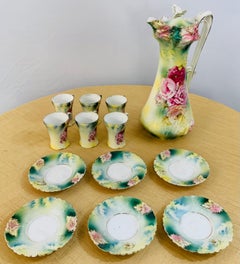 Antique R.S Prussia Chocolate or Coffee Set, 13 Pieces